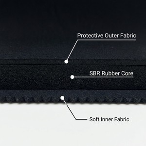 Matériau en tissu mousse double face thermocollé pour gaine amincissante de sudation et de compression - Product Image 3