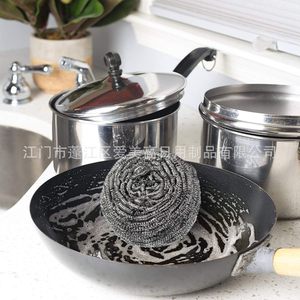Stainless Steel Wool Pad 100g Round <b>Kitchen</b> Cleaning Scrub For Pot And Pan - Product Image 1