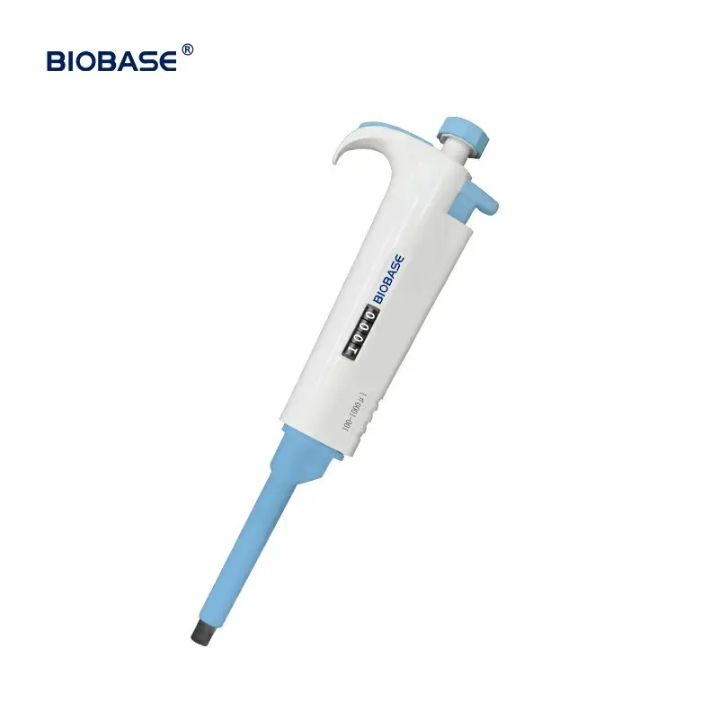 BIOBASE laboratorium pipette China, pipet mikro variabel saluran tunggal dapat disesuaikan, pipette tunggal untuk lab