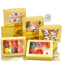 Boîte à dessert rose en carton rigide recyclable personnalisée avec gaufrage pour l'anniversaire de bébé, les chocolats, les bonbons de mariage, les boîtes pliantes