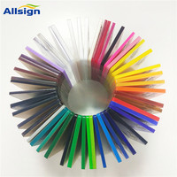 Tableau de dessin magique pour enfants, 3 mm, violet, blanc, noir, orange, jaune, feuille de plastique colorée en plexiglas