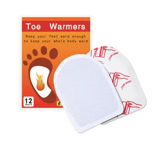 Wegwerp Warmte Zelfopwarming Inlegzolen Teen Warmer Pad Ijzer Patch Air Activated Groot Formaat Voet Warmer Patch Binnenzool