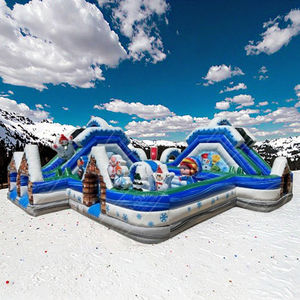 Terrain <span class=keywords><strong>de</strong></span> jeu gonflable <span class=keywords><strong>de</strong></span> neige d'hiver d'obstacle gonflable extérieur parcours d'obstacles - Product Image 5