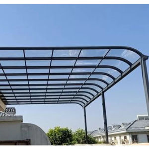 Auvent <span class=keywords><strong>de</strong></span> protection solaire et pluie extérieur moderne en alliage d'aluminium transparent, personnalisable par le fabricant Hongqi - Product Image 1