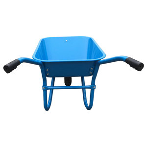 Brouette de chantier robuste WB5009 150 kg avec roue pneumatique 4.00-8, plateau en acier 0,6 mm thermolaqué, brouette de jardin - Product Image 2
