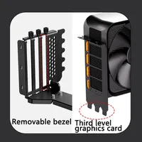 كابل تمديد عمودي عالمي لبطاقة الرسوميات TEUCER PCIE 30 40، مزود بـ 2/3 مصدات و7 فتحات PCI، وحامل بطاقة الرسوميات للهيكل