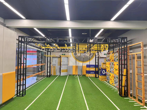 Système d'entraînement PhysiMax Modular Ninja Obstacle Course en acier au carbone, capacité maximale 300 kg, défi de force physique Crossfit - Product Image 4