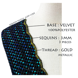 Nhung Sequin Nigeria Trung Đông Dubai Màu Ren Vải Biên Giới Sò Điệp Buổi Tối Kỳ Nghỉ <span class=keywords><strong>Saree</strong></span> Dress Sequin Ren Dệt Kim Vải - Product Image 1