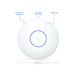 U7-Lite WiFi 7 Dual-Band AP, 2.5GbE PoE, Decken-/Wandmontage, U7 Lite nahtloses Roaming W1307 - Product Image 1