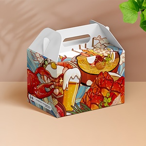 Scatola Personalizzata Resistente con Manico, Stampa Offset, Imballaggio Pieghevole, Carta Laminata Lucida/Opaca per Regali ed Eventi - Product Image 6