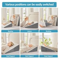 Alivio del dolor Anti ronquidos Cama médica barata para pacientes Cama triangular de 30 grados Almohada de cuña ajustable Cuña grande