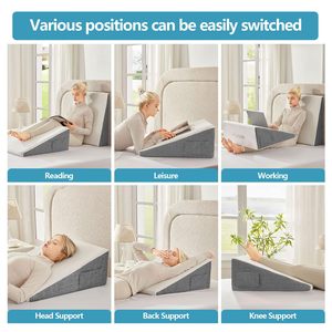 Giảm đau chống ngáy hình nêm giá rẻ bệnh nhân y tế giường 30 độ tam giác giường có thể điều chỉnh nêm gối nêm lớn - Product Image 3