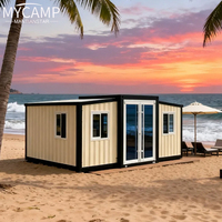 Maison préfabriquée mobile anti-sismique de 20 pieds ou 40 pieds, mini-maison pliable et extensible, 2, 3, 4 ou 5 chambres, villa de luxe préfabriquée