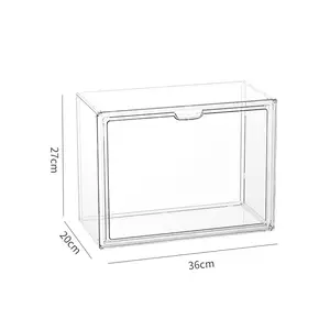 透明キューブプラスチック防塵ホビーディスプレイケースオーガナイザーコレクティブルアクションフィギュアおもちゃデスクトップ収納ボックス