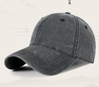 Casquette de baseball rétro personnalisée avec logo, en coton délavé, 6 panneaux, non structurée, à calotte souple, broderie, mode, OEM, vente en gros, Topi