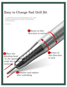 <span class=keywords><strong>2022</strong></span> Perceuse à ongles sans fil rechargeable 30000 tr/min nouveau modèle avec matière plastique US Plug - Product Image 5