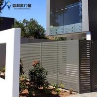 Panneaux de clôture modernes en acier inoxydable et alliage d'aluminium avec persiennes d'intimité pour hôtels, appartements et escaliers – Résistants à la rouille, à monter soi-même