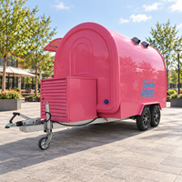 Nouvelle remorque alimentaire fermée, polyvalente : chariot à hot-dogs, camion-restaurant, remorque de vente de glaces, boutique de pizzas, café d'hôtel, glaces, maïs et plus