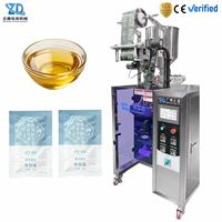 Machine d'emballage automatique de sachets en film plastique pour liquides, à scellage quatre côtés, pour huile de noix, huile végétale, aliments et boissons, 10 ml