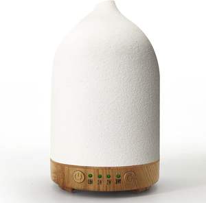 Wood Grain Aromatherapy Machine Essential Oil <b>Diffuser</b> Office Bedroom Dual-use Humidifier Household <b>Ceramic</b> Fragrance <b>Diffusers</b> - Product Image 1