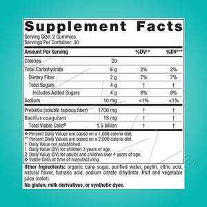 เยลลี่โปรไบโอติกสำหรับเด็ก รสอร่อย พร้อมใยอาหารพรีไบโอติก ช่วยเสริมสร้างระบบภูมิคุ้มกันให้แข็งแรง - Product Image 5