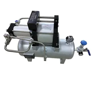 USUN Model: AB05T-20L 20-40 Bar pneumatic pressure amplifier system with 20 L tank and pressure regulator