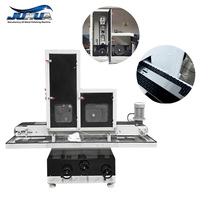 Machine de brossage de surface pour plaques métalliques, finisseur de surface brossée pour armoires en acier inoxydable, pour la préparation professionnelle des surfaces