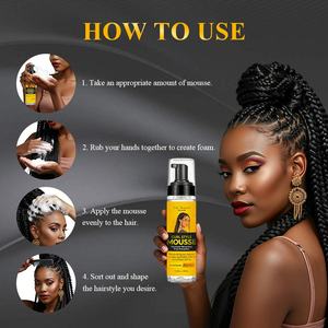 Adhésif Coiffant Fixation Extrême à l'Aloe Vera et Huile d'<span class=keywords><strong>Olive</strong></span>, Sans Résidu, Formule Longue Durée, <span class=keywords><strong>Mousse</strong></span> Fondante en Pompe - Product Image 6