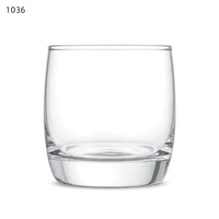 Verre à eau compact et transparent avec base lestée pour la restauration hôtelière, les banquets, les réceptions et les stations de boissons 186ml 330ml