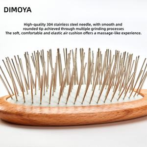 Spazzola di Alta Qualità in Legno per Rimuovere il Pelo degli Animali Domestici, Pettine per Cani, Spazzola con Cuscinetto in Acciaio Inox per Gatti, Lussuosa Spazzola per Toelettatura e Deshedding - Product Image 2