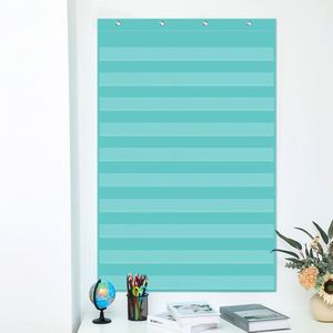 Tableau mural de poche noir à 10 poches, pour mots et phrases, fournitures pour enseignants, rentrée scolaire, 43x28 pouces, 420D - Product Image 6