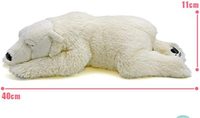 Ours polaire en peluche personnalisable 2025, vente en gros d'usine, adorable, super doux, rembourrage en coton PP, fonction couverture