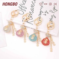 Porte-monnaie en cuir orné de diamants et de cristaux, porte-clés de voiture, pendentif porte-monnaie en dollars américains, petit cadeau