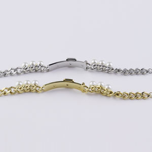 2025 nuevo diseño estilo libre <span class=keywords><strong>pulsera</strong></span> de acero inoxidable personalizada <span class=keywords><strong>pulsera</strong></span> de trébol de acero inoxidable para mujer <span class=keywords><strong>pulsera</strong></span> de acero inoxidable - Product Image 6