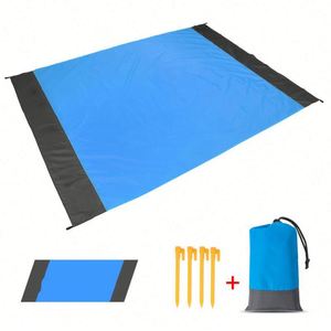 Pocket Picnic Blanket Camping <b>Tarp</b> Foldable Quick Dry Beach Mat for Outdoors Picnics Hiking Travel Fits Into Small Carry Bag - Product Image 3