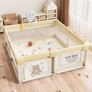 <span class=keywords><strong>Parc</strong></span> pour bébé pliable professionnel avec <span class=keywords><strong>filet</strong></span> de basket-ball, jouets, grand terrain de jeu intérieur pour enfants, taille personnalisable - Product Image 5