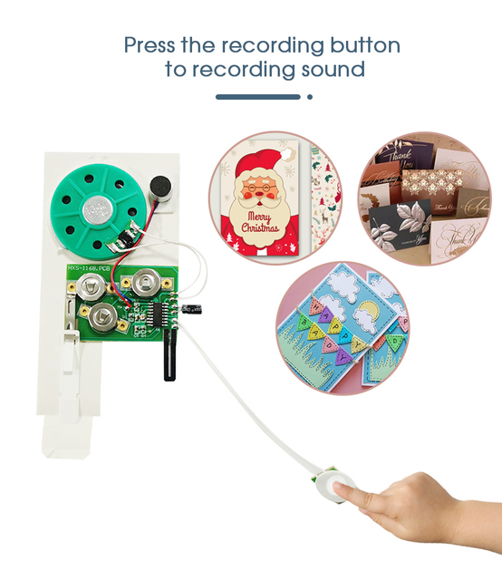 30s Voice Recordable Sound Module Chip for Custom Greeting Cards and Promotional Gift Cards Audio Products Accessory