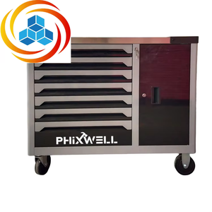 Armoire de rangement pour outils en acier laminé à froid PHIXWELL avec 7 tiroirs, roulettes, portable, OEM/ODM/OBM personnalisable - Product Image 3