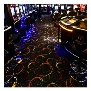 Alfombra <span class=keywords><strong>de</strong></span> Casino tejida <span class=keywords><strong>de</strong></span> nailon 80% <span class=keywords><strong>de</strong></span> lana 20% <span class=keywords><strong>de</strong></span> lujo hecha a medida, alfombras gruesas ignífugas para sala <span class=keywords><strong>de</strong></span> juegos, alfombras para uso doméstico a la venta - Product Image 4