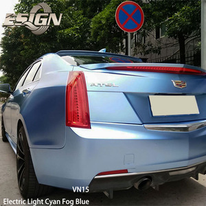 VN15 Electric Light Cyan Fog Blue Car Vinyl <strong>Wrap</strong> Roll Premium <strong>Wraps</strong> - Product Image 5