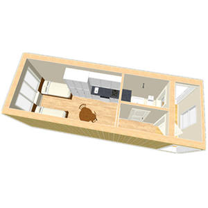 وحدات Casas الجاهزة الجاهزة وحدة قابلة للنقل قابلة للطي منازل مسبقة الصنع مقصورة مكتب حاوية منزل صغير مسبق الصنع - Product Image 6