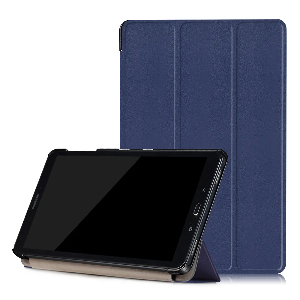 Étui de luxe en cuir magnétique à rabat pour tablette antichoc pour Samsung Galaxy Tab A 10.1 pouces P580