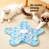 Balle de jeu interactive automatique en plastique pour chat, tente de jeu, abri anti-ennui, baguette de chasse, plateau tournant, multi-fêtes