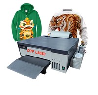 Digitale Direct-to-Film XP600 DTF Printer A4 T-shirt Inkjet Automatische 21cm Print Doek Cirkelsysteem PET Nieuwe DTF Printer