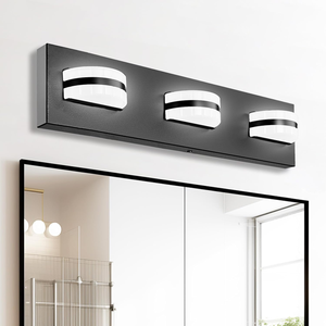 <span class=keywords><strong>Luminaire</strong></span> de salle de bain moderne décoratif, éclairage LED pour miroir, 3 ou 4 ampoules, lumière LED à intensité variable pour chambre à coucher et salle de bain - Product Image 1