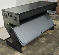Table de travail DJ portable Audio HCTABLE, 47,24 pouces de large, 30,12 pouces de hauteur, table de vol pour DJ, flight case