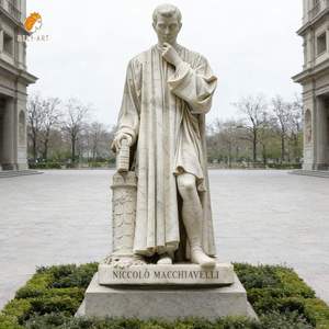 Estatua de Niccolò Machiavelli de Tamaño Real en Mármol, Famosa en Campus Universitarios, Marca MILY - Product Image 1