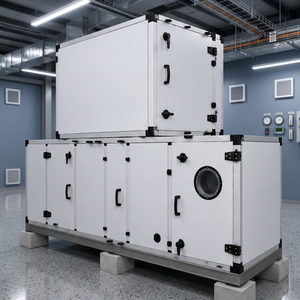 ระบบปรับอากาศแบบโมดูลาร์สีขาวสำหรับอุตสาหกรรม (AHU) ระบบ HVAC สำหรับห้องเครื่องกลภายในอาคาร เครื่องปรับอากาศเชิงพาณิชย์ - Product Image 1