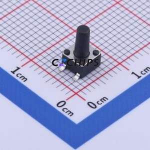 KH-4.5X4.5X8H-STM Tactile Switch SMD-4P,4.5x4.5mm Switch Single Pole Single Throw Round Button Vertical Mount 4.5mm - Product Image 1