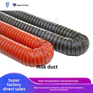 Tuyaux spéciaux en céramique noirs en <span class=keywords><strong>silicone</strong></span> pour machines de soufflage de film, vulcanisés à haute température, résistants à l'acide, à la base et à la corrosion, et résistants à l'usure - Product Image 2